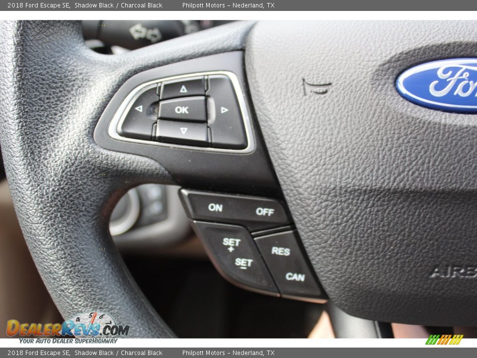 2018 Ford Escape SE Shadow Black / Charcoal Black Photo #13