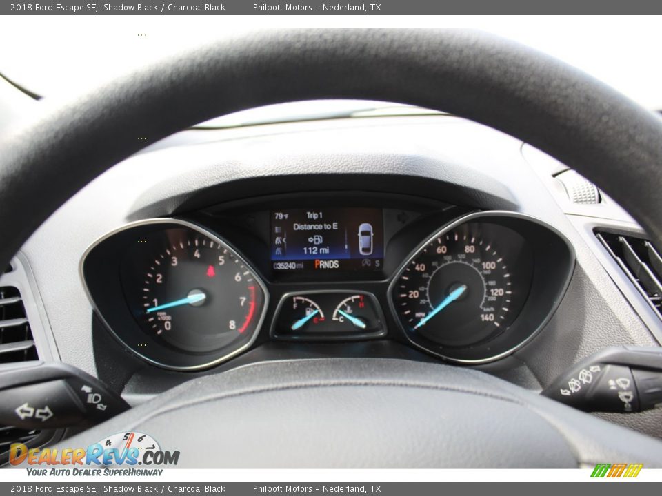 2018 Ford Escape SE Shadow Black / Charcoal Black Photo #15
