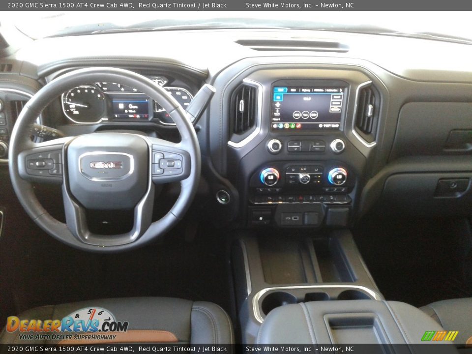 Dashboard of 2020 GMC Sierra 1500 AT4 Crew Cab 4WD Photo #22