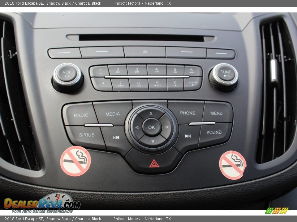 2018 Ford Escape SE Shadow Black / Charcoal Black Photo #18