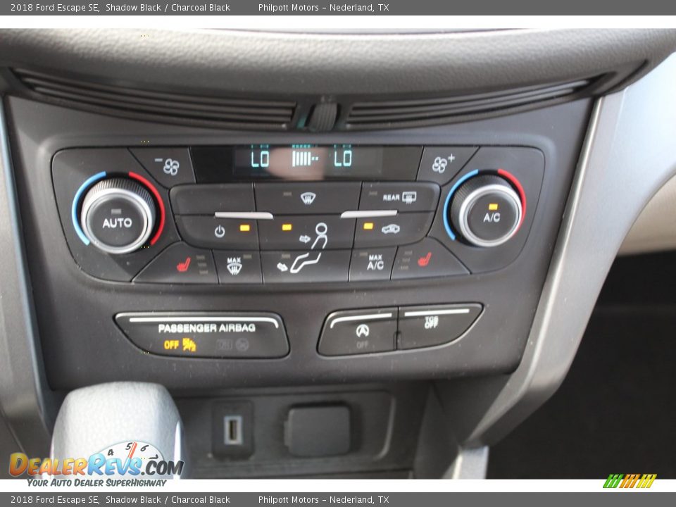 2018 Ford Escape SE Shadow Black / Charcoal Black Photo #19