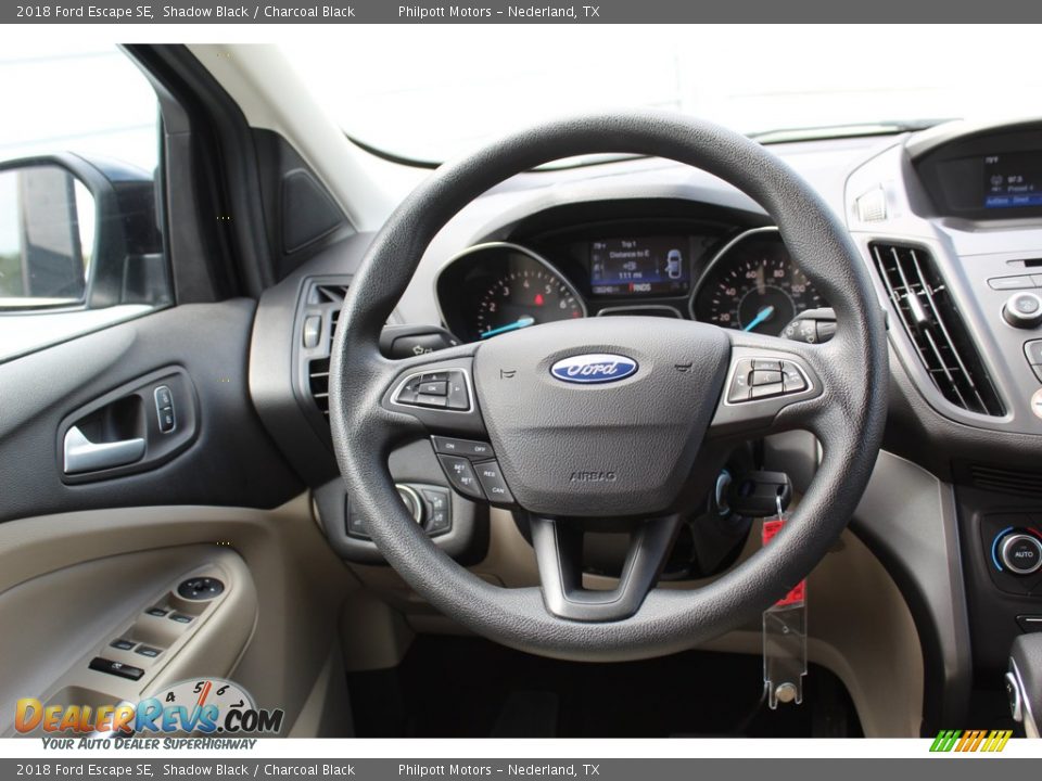 2018 Ford Escape SE Shadow Black / Charcoal Black Photo #23