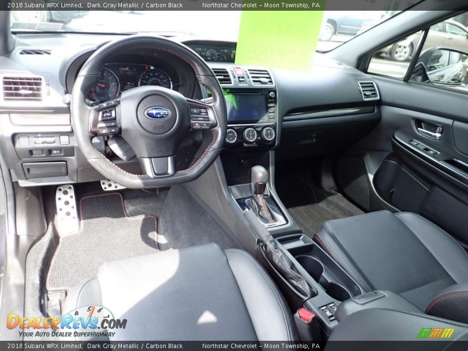 Carbon Black Interior - 2018 Subaru WRX Limited Photo #21