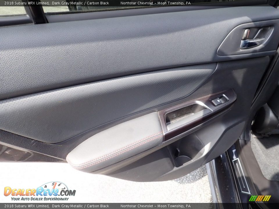 2018 Subaru WRX Limited Dark Gray Metallic / Carbon Black Photo #22