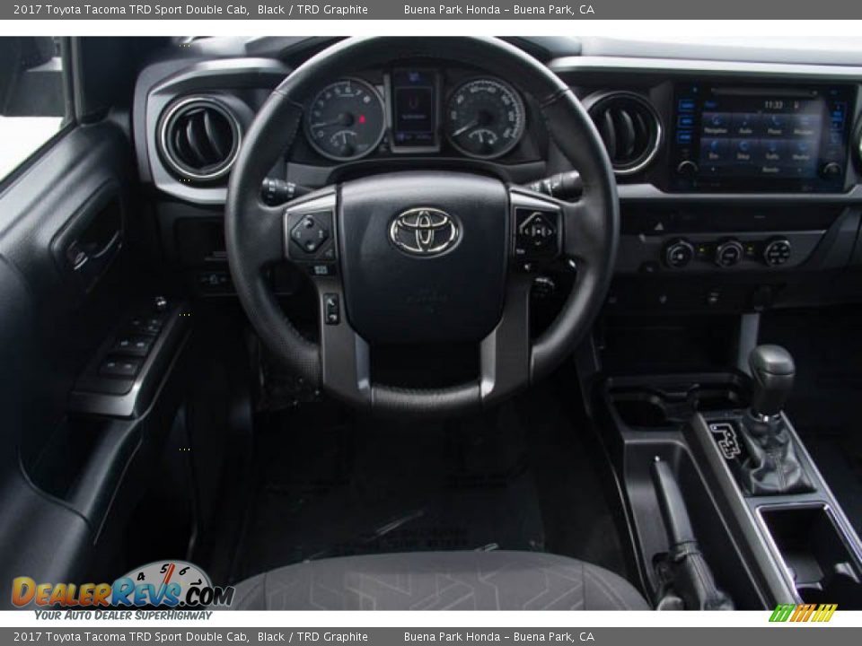 2017 Toyota Tacoma TRD Sport Double Cab Black / TRD Graphite Photo #5