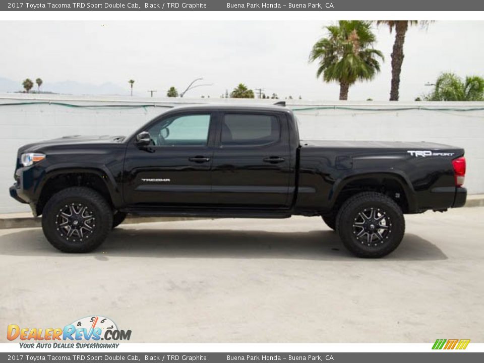 2017 Toyota Tacoma TRD Sport Double Cab Black / TRD Graphite Photo #8