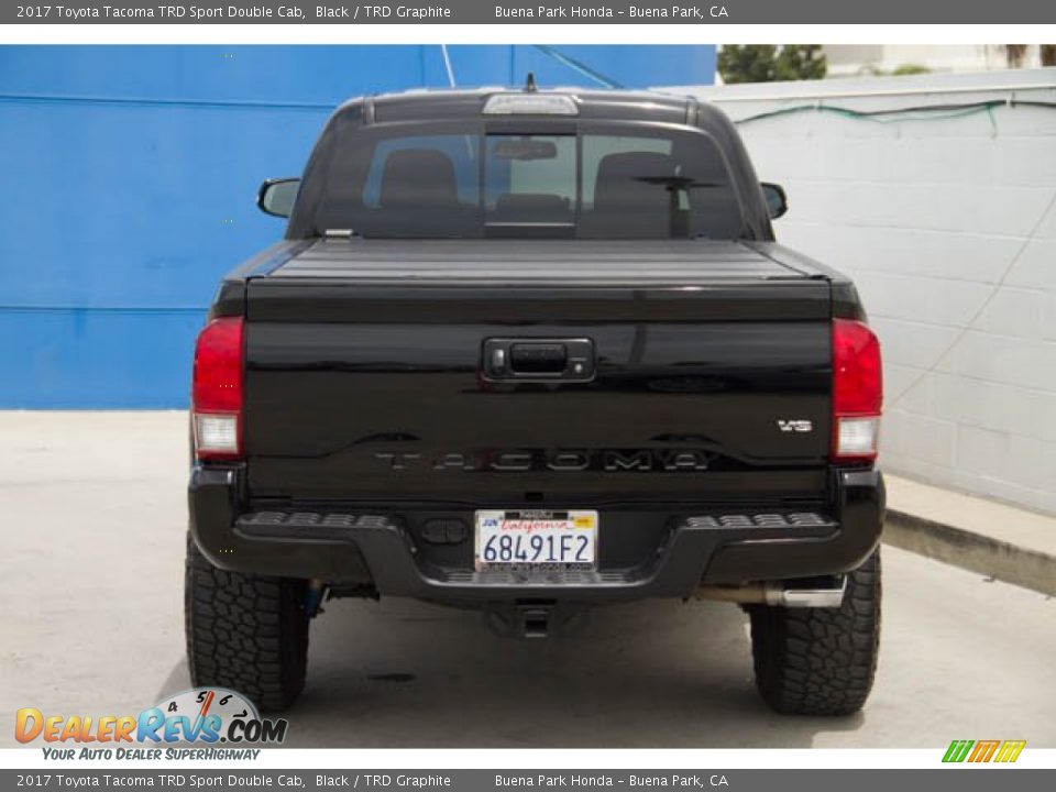 2017 Toyota Tacoma TRD Sport Double Cab Black / TRD Graphite Photo #9