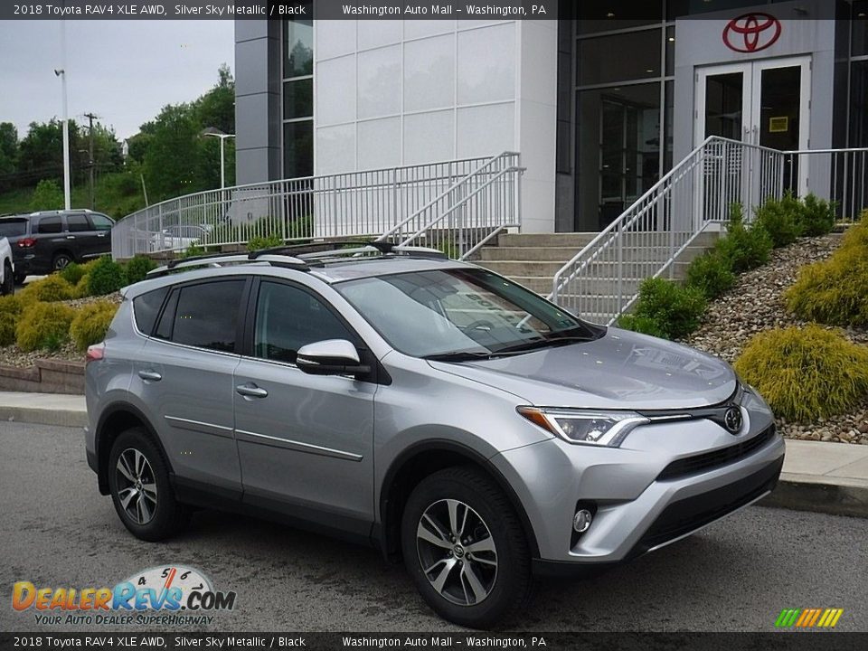 2018 Toyota RAV4 XLE AWD Silver Sky Metallic / Black Photo #1