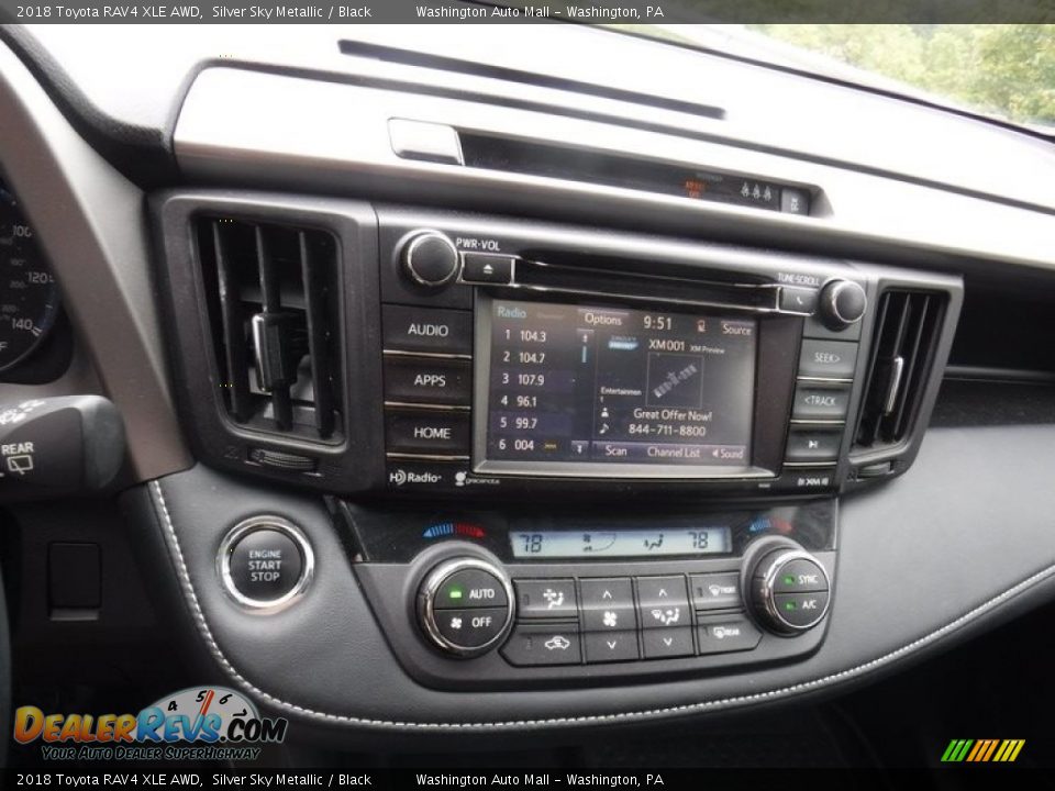 2018 Toyota RAV4 XLE AWD Silver Sky Metallic / Black Photo #3