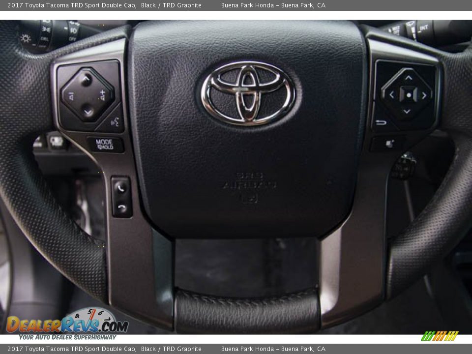 2017 Toyota Tacoma TRD Sport Double Cab Black / TRD Graphite Photo #15