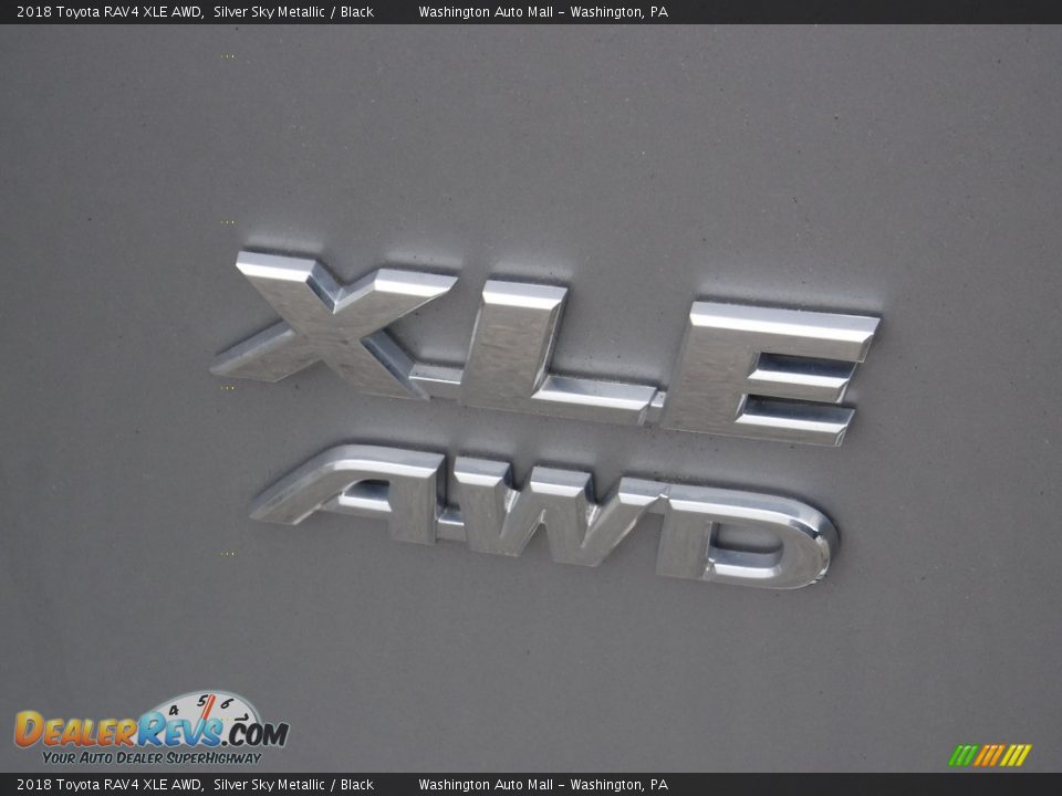 2018 Toyota RAV4 XLE AWD Silver Sky Metallic / Black Photo #14