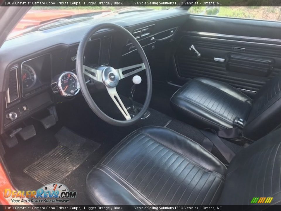 Black Interior - 1969 Chevrolet Camaro Copo Tribute Coupe Photo #4