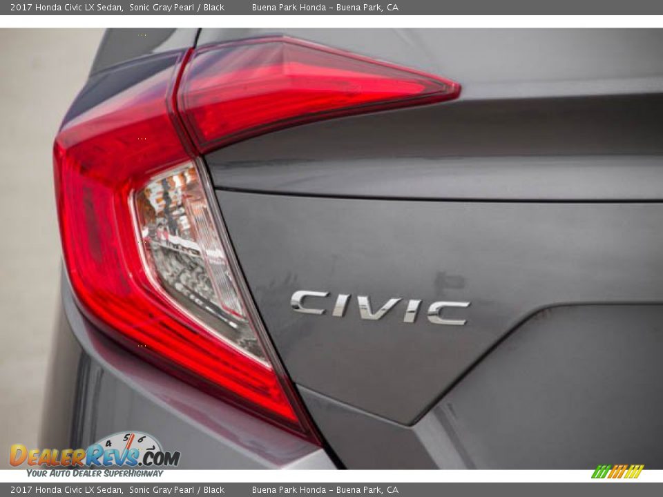 2017 Honda Civic LX Sedan Sonic Gray Pearl / Black Photo #12