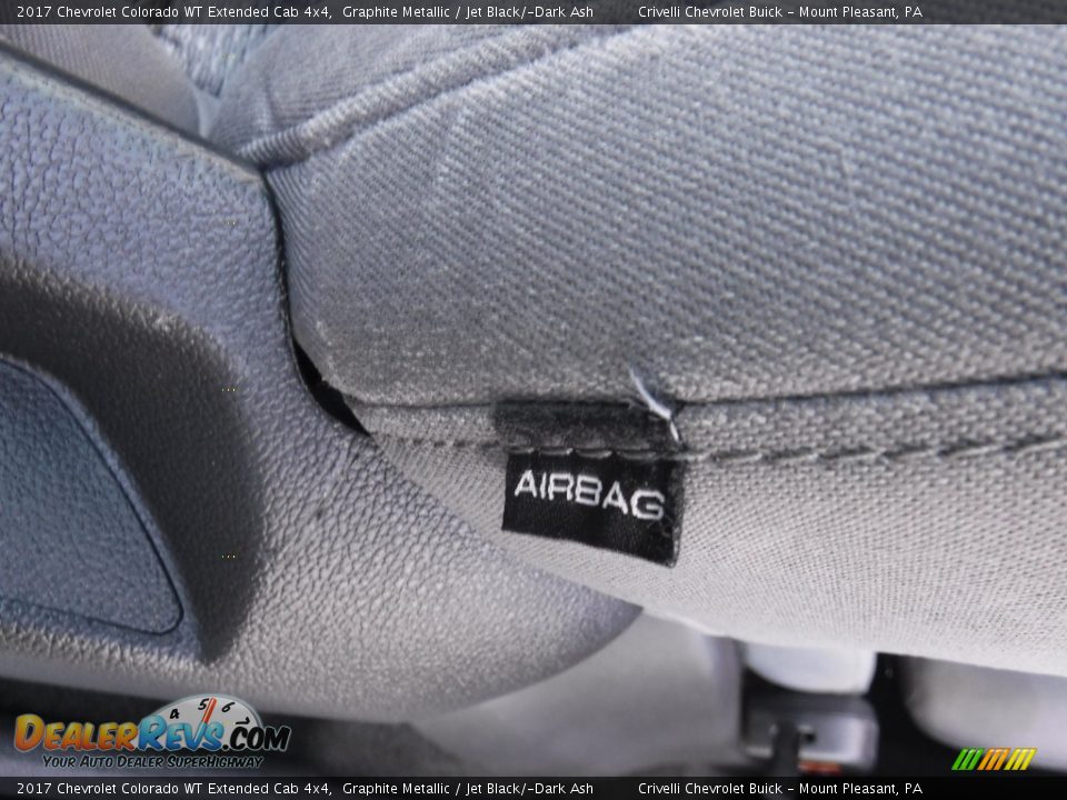 2017 Chevrolet Colorado WT Extended Cab 4x4 Graphite Metallic / Jet Black/­Dark Ash Photo #18