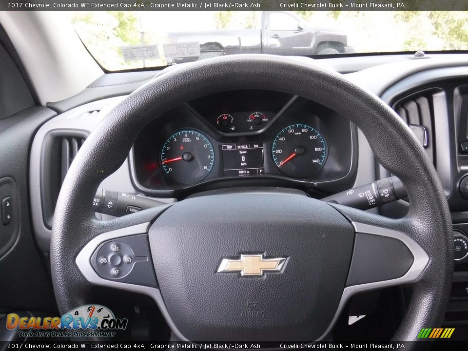 2017 Chevrolet Colorado WT Extended Cab 4x4 Graphite Metallic / Jet Black/­Dark Ash Photo #24