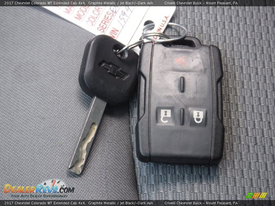 2017 Chevrolet Colorado WT Extended Cab 4x4 Graphite Metallic / Jet Black/­Dark Ash Photo #29