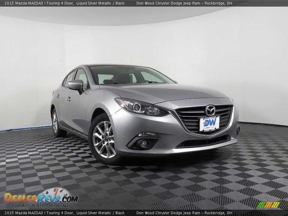 2015 Mazda MAZDA3 i Touring 4 Door Liquid Silver Metallic / Black Photo #1