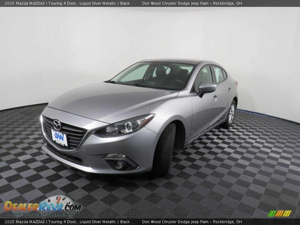 2015 Mazda MAZDA3 i Touring 4 Door Liquid Silver Metallic / Black Photo #8