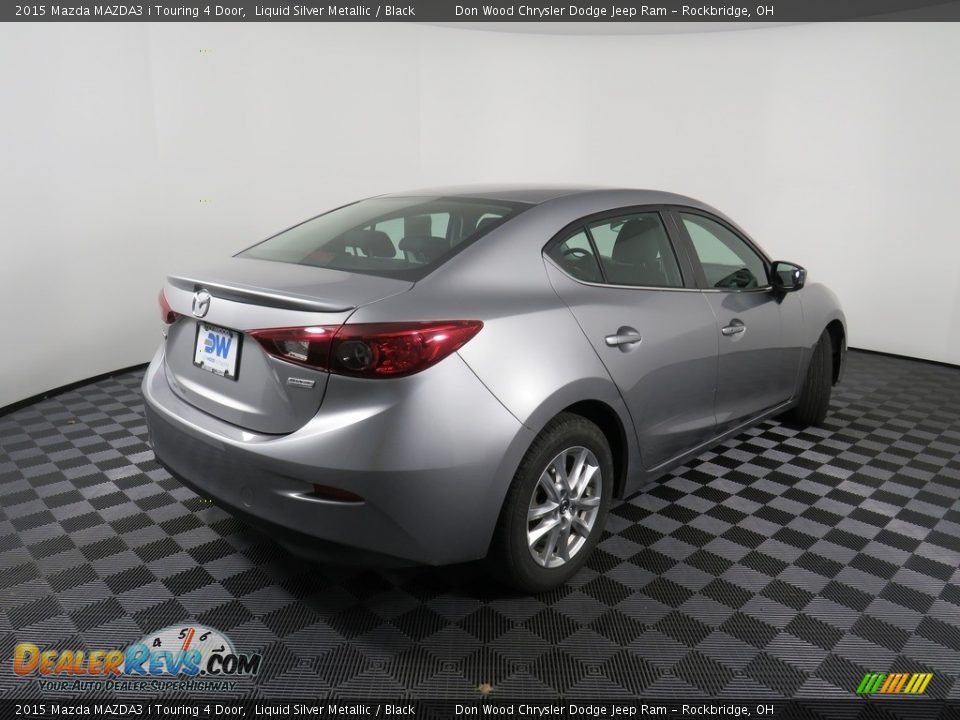 2015 Mazda MAZDA3 i Touring 4 Door Liquid Silver Metallic / Black Photo #15