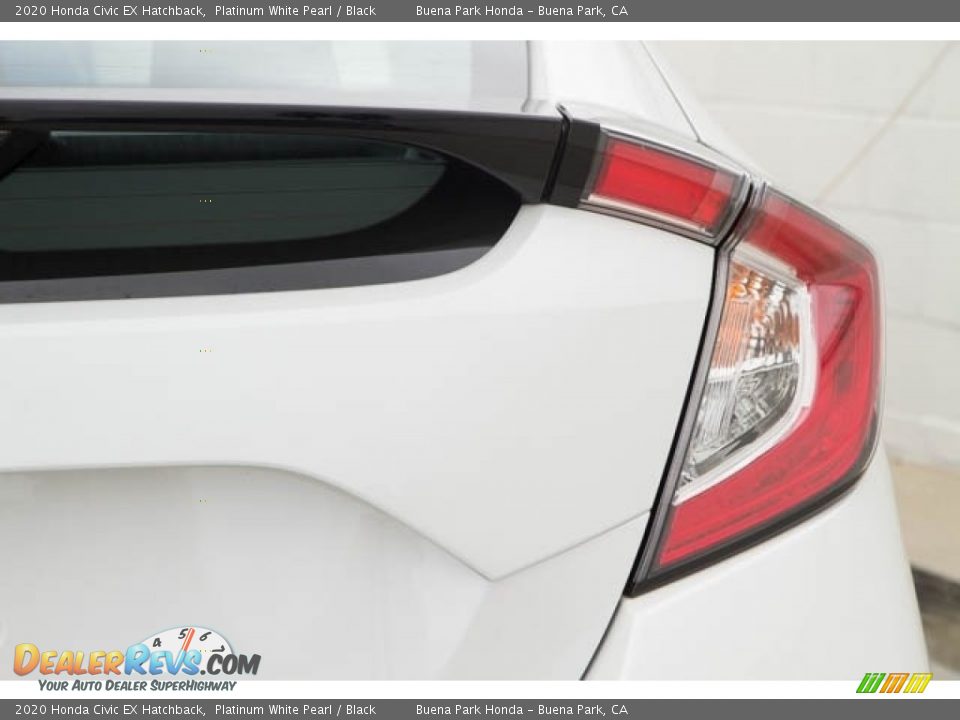 2020 Honda Civic EX Hatchback Platinum White Pearl / Black Photo #7