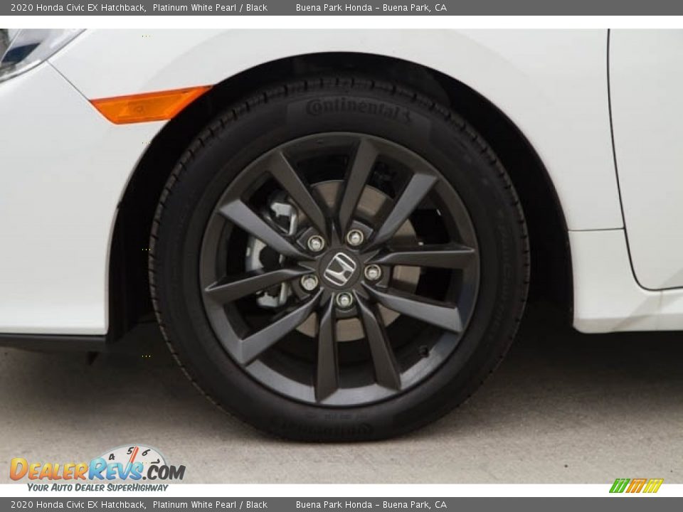 2020 Honda Civic EX Hatchback Platinum White Pearl / Black Photo #10
