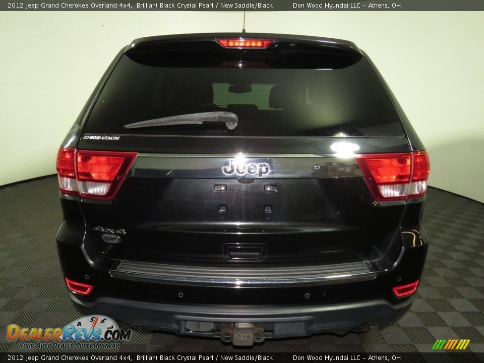 2012 Jeep Grand Cherokee Overland 4x4 Brilliant Black Crystal Pearl / New Saddle/Black Photo #11