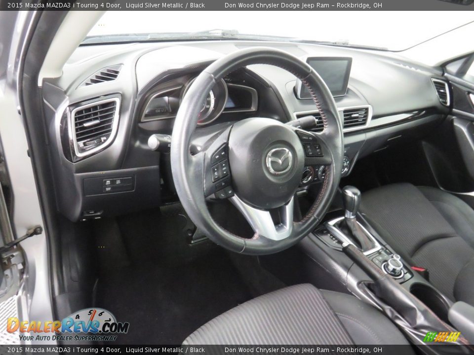 Black Interior - 2015 Mazda MAZDA3 i Touring 4 Door Photo #30