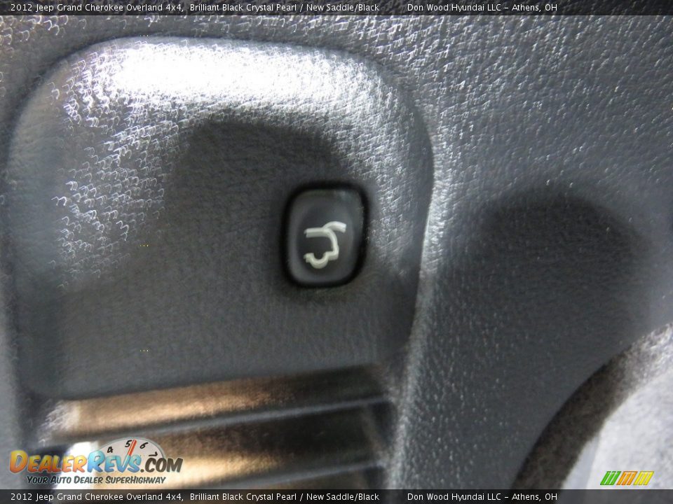 2012 Jeep Grand Cherokee Overland 4x4 Brilliant Black Crystal Pearl / New Saddle/Black Photo #15