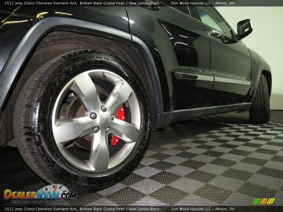 2012 Jeep Grand Cherokee Overland 4x4 Brilliant Black Crystal Pearl / New Saddle/Black Photo #17