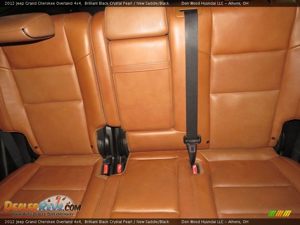 2012 Jeep Grand Cherokee Overland 4x4 Brilliant Black Crystal Pearl / New Saddle/Black Photo #21