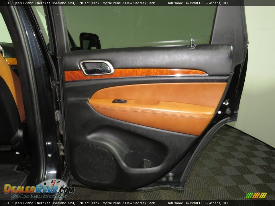 2012 Jeep Grand Cherokee Overland 4x4 Brilliant Black Crystal Pearl / New Saddle/Black Photo #24