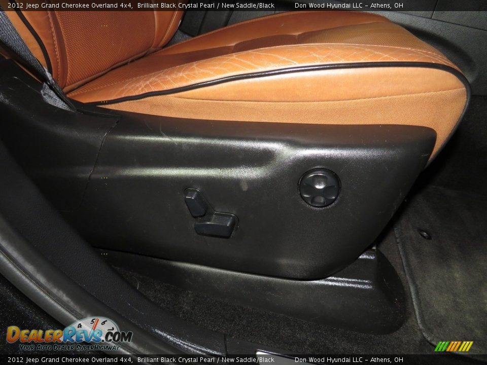 2012 Jeep Grand Cherokee Overland 4x4 Brilliant Black Crystal Pearl / New Saddle/Black Photo #27