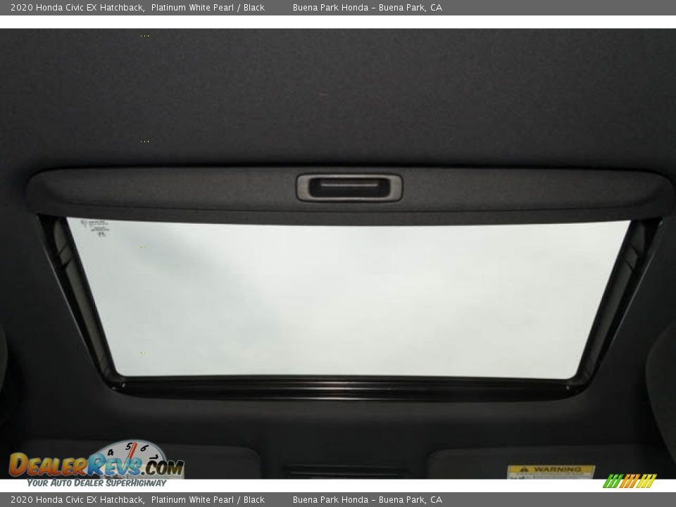 2020 Honda Civic EX Hatchback Platinum White Pearl / Black Photo #25