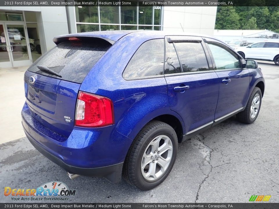 2013 Ford Edge SEL AWD Deep Impact Blue Metallic / Medium Light Stone Photo #2