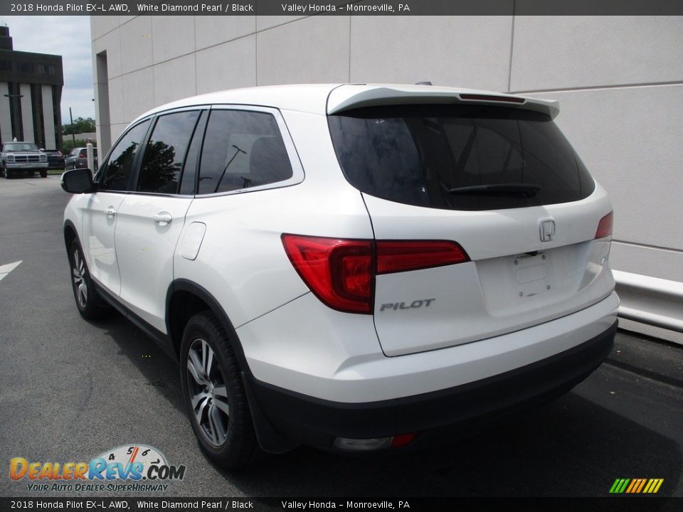 2018 Honda Pilot EX-L AWD White Diamond Pearl / Black Photo #3