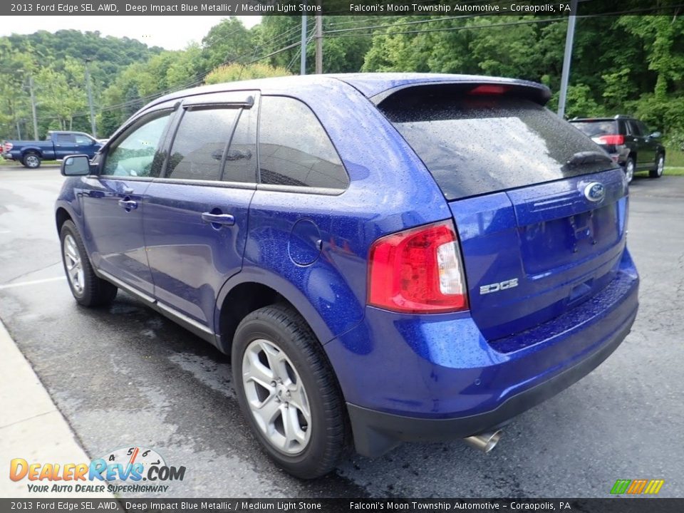 2013 Ford Edge SEL AWD Deep Impact Blue Metallic / Medium Light Stone Photo #5