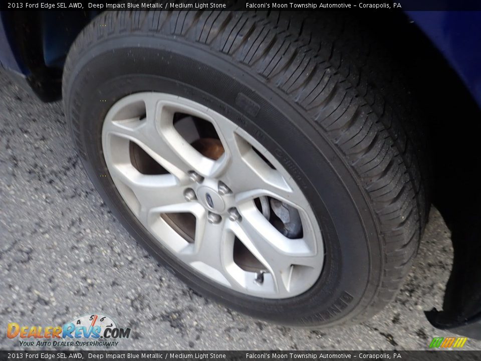 2013 Ford Edge SEL AWD Deep Impact Blue Metallic / Medium Light Stone Photo #10