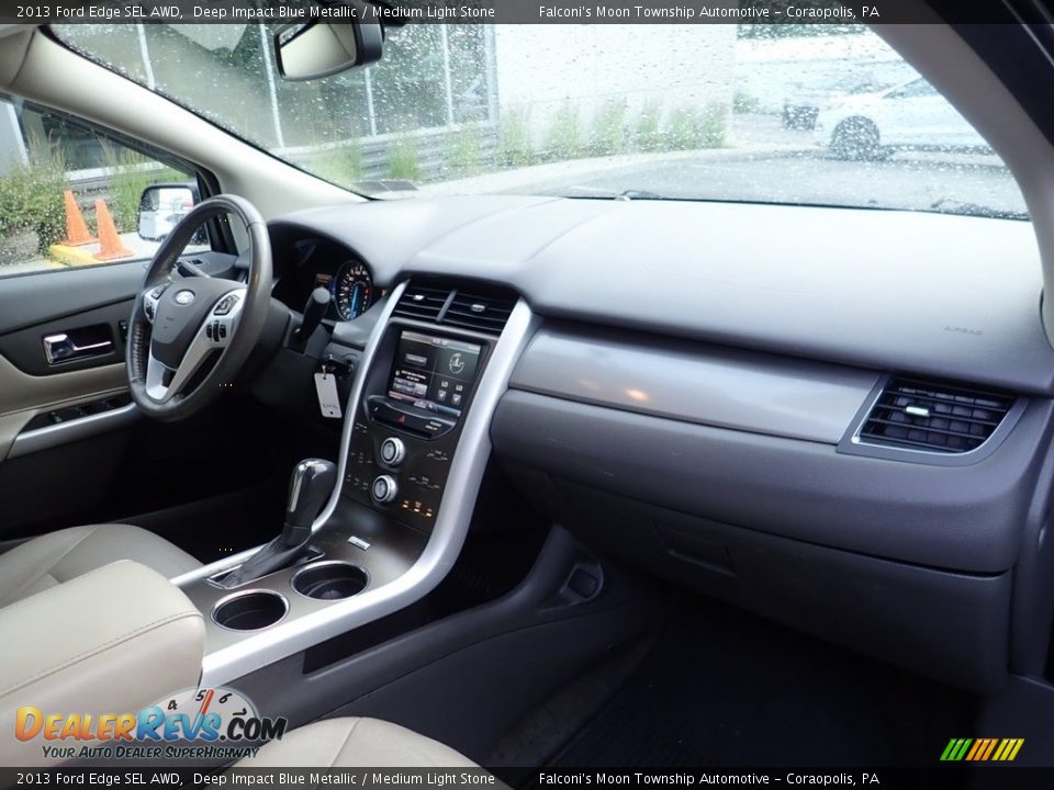 2013 Ford Edge SEL AWD Deep Impact Blue Metallic / Medium Light Stone Photo #12