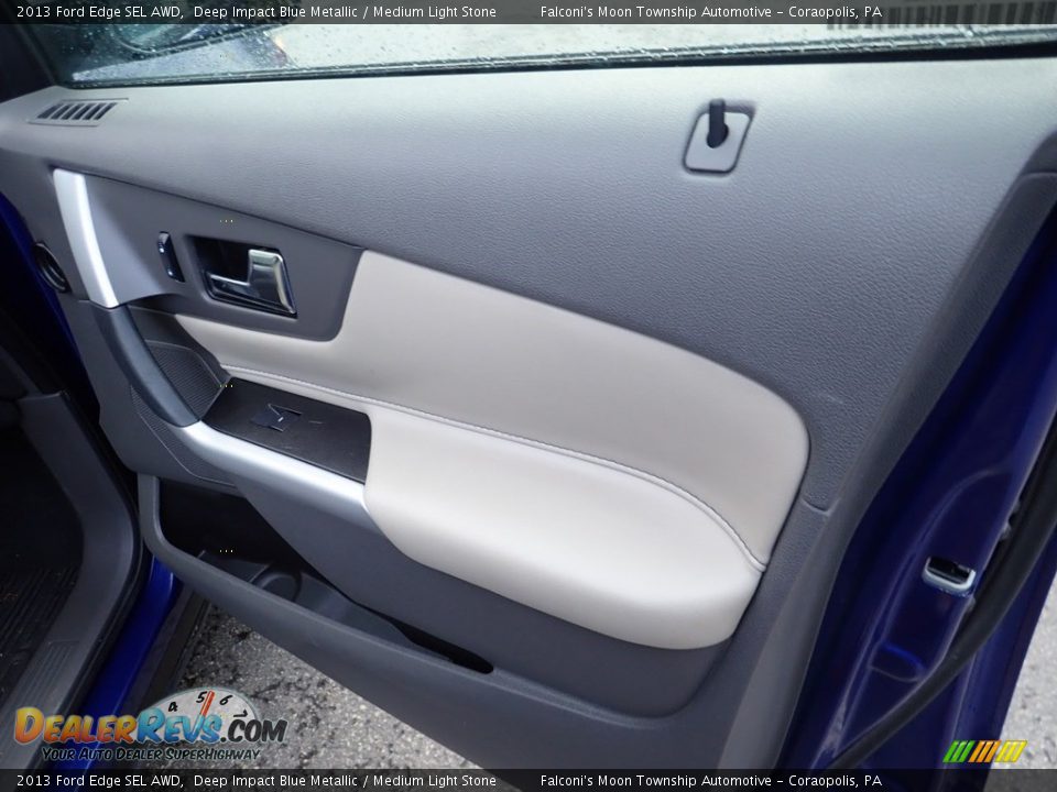 2013 Ford Edge SEL AWD Deep Impact Blue Metallic / Medium Light Stone Photo #13