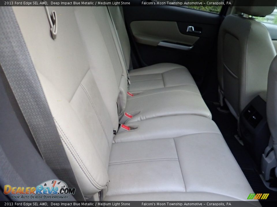 2013 Ford Edge SEL AWD Deep Impact Blue Metallic / Medium Light Stone Photo #14