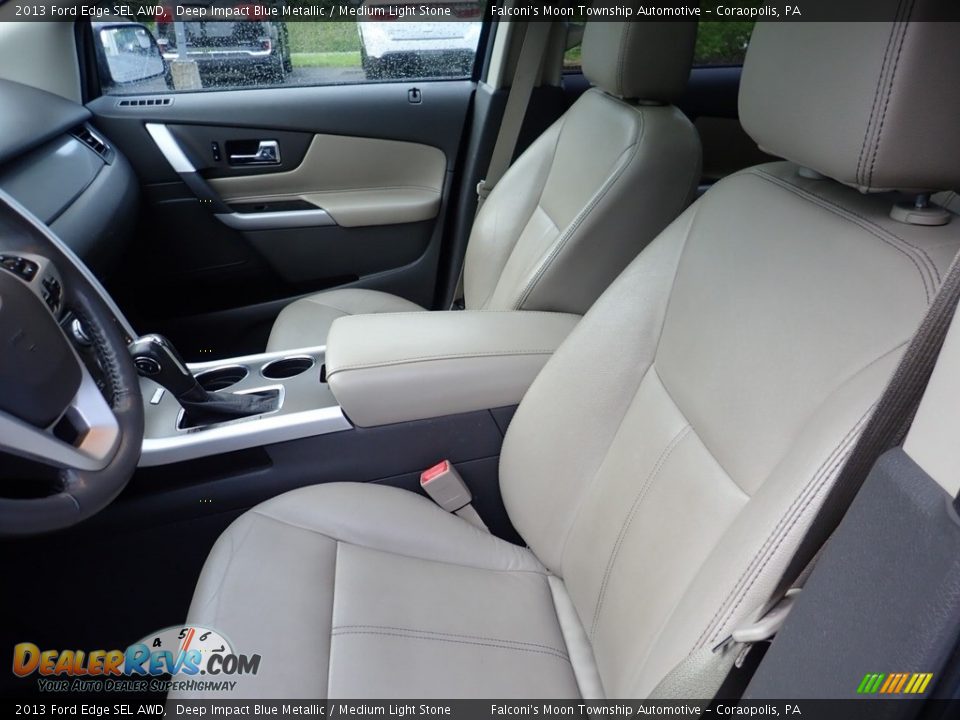 2013 Ford Edge SEL AWD Deep Impact Blue Metallic / Medium Light Stone Photo #15