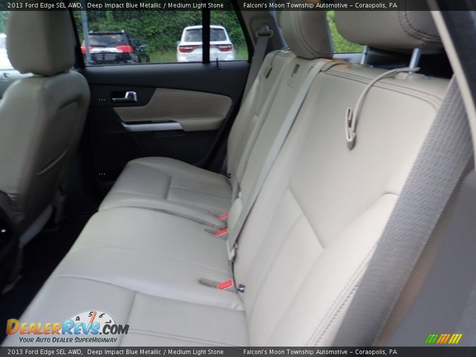 2013 Ford Edge SEL AWD Deep Impact Blue Metallic / Medium Light Stone Photo #16
