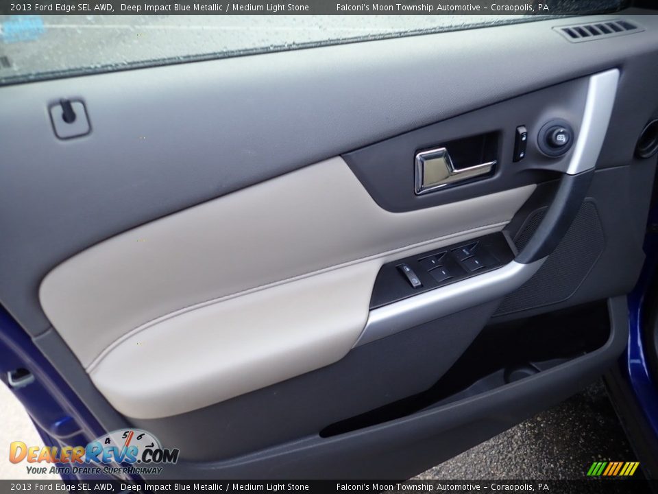 2013 Ford Edge SEL AWD Deep Impact Blue Metallic / Medium Light Stone Photo #18