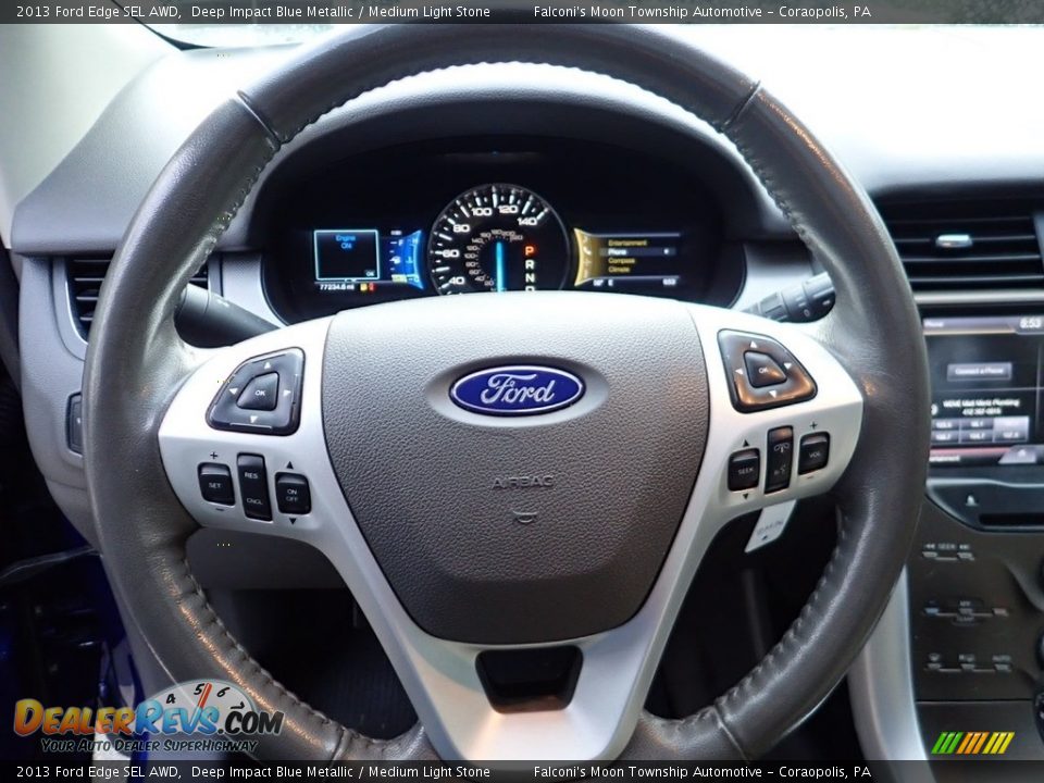 2013 Ford Edge SEL AWD Deep Impact Blue Metallic / Medium Light Stone Photo #21