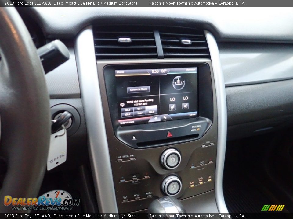 2013 Ford Edge SEL AWD Deep Impact Blue Metallic / Medium Light Stone Photo #22