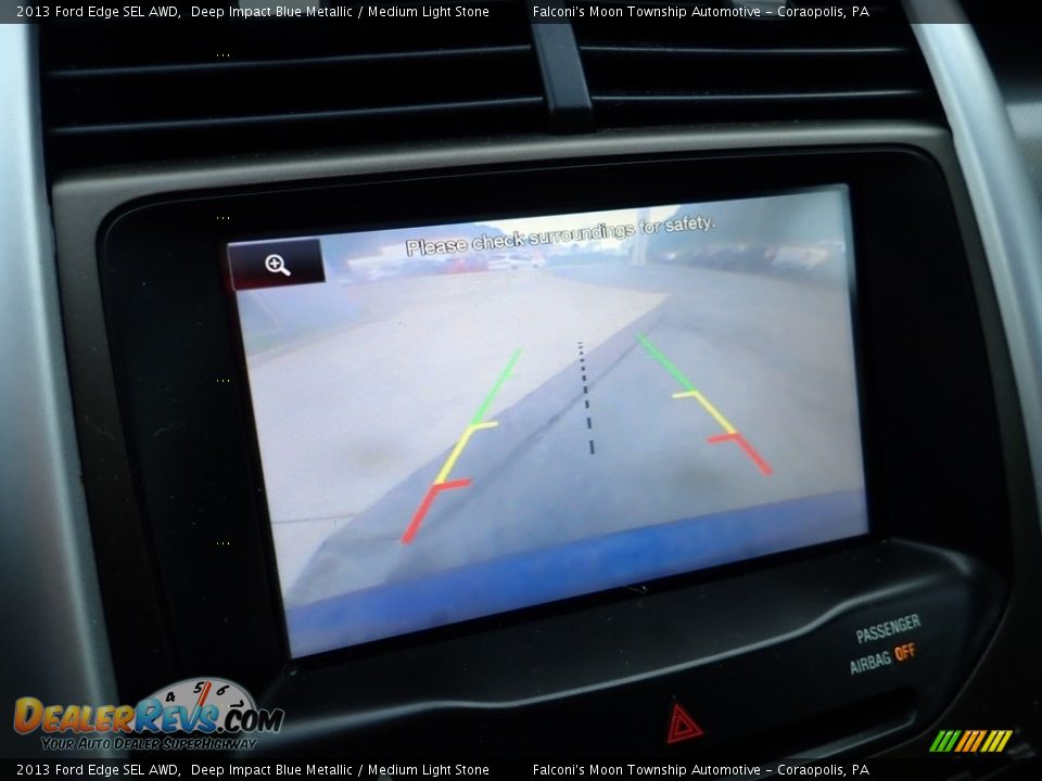 2013 Ford Edge SEL AWD Deep Impact Blue Metallic / Medium Light Stone Photo #25