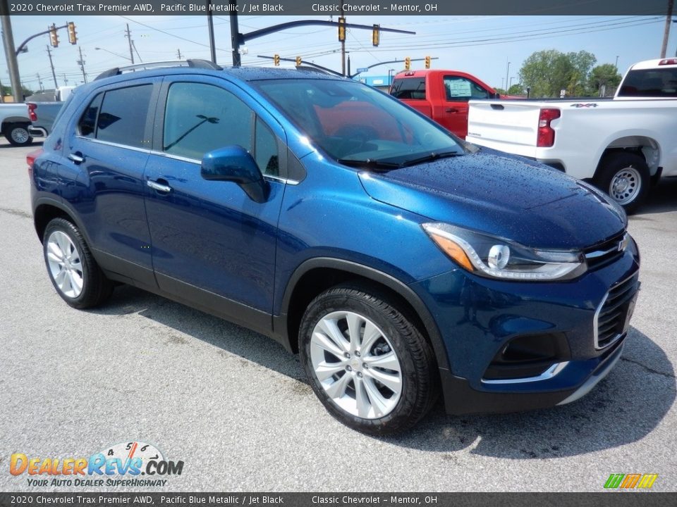 2020 Chevrolet Trax Premier AWD Pacific Blue Metallic / Jet Black Photo #3