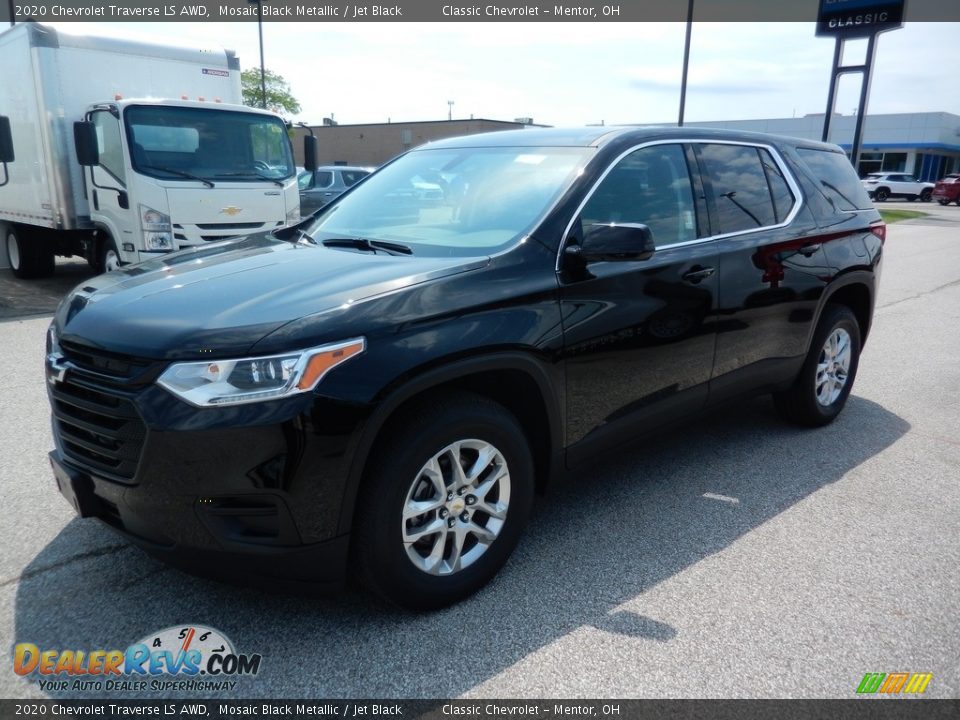 2020 Chevrolet Traverse LS AWD Mosaic Black Metallic / Jet Black Photo #1