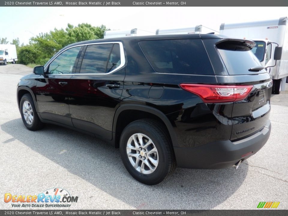 2020 Chevrolet Traverse LS AWD Mosaic Black Metallic / Jet Black Photo #5