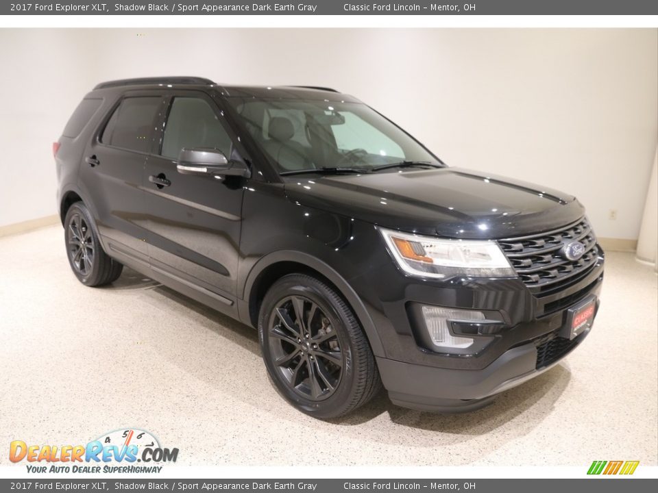 2017 Ford Explorer XLT Shadow Black / Sport Appearance Dark Earth Gray Photo #1